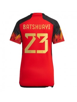 Belgien Michy Batshuayi #23 Replika Hemmakläder Dam VM 2022 Kortärmad